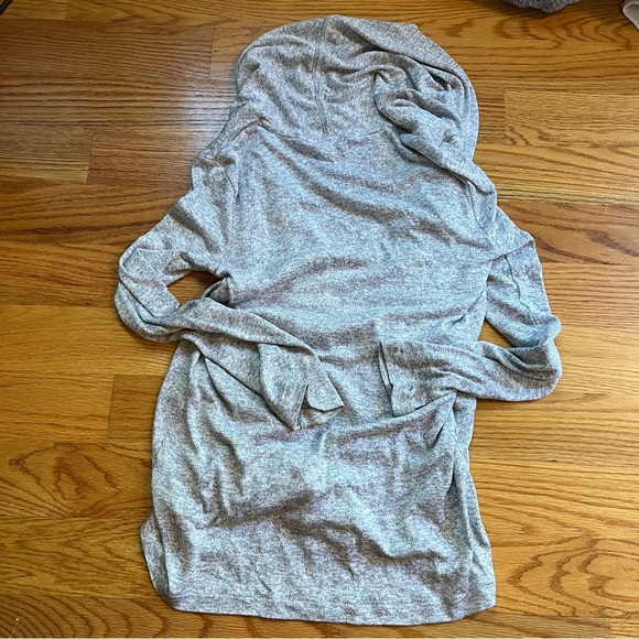 Athleta Pose Cardigan Sweater Lightweight Heathered gray size XXS - Picture 3 of 7